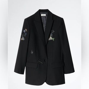ZADIG&VOLTAIRE Viva Multistrass Blazer Jacket